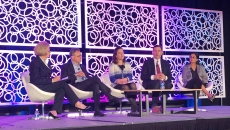 The panelists on stage