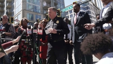 Atlanta police speaking to press outside