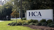 Sign outside HCA building