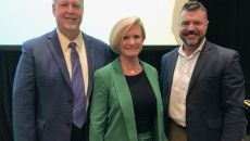 Event speakers on stage