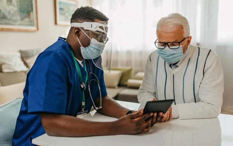 A home health visit