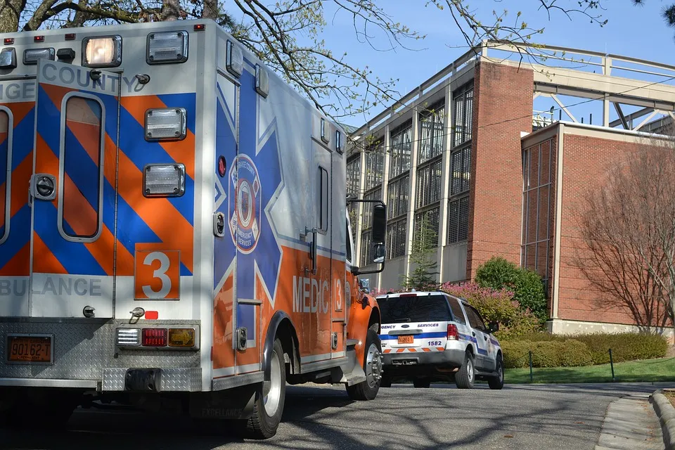 An ambulance