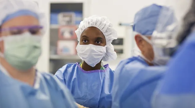Doctors, nurses and clinicians in a hospital setting