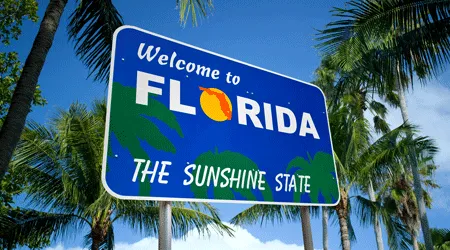 Welcome to Florida sign, image from huffingtonpost.com