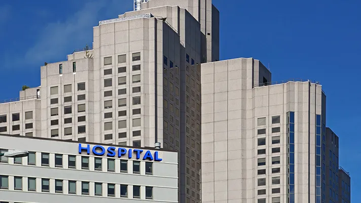 Hospital building.