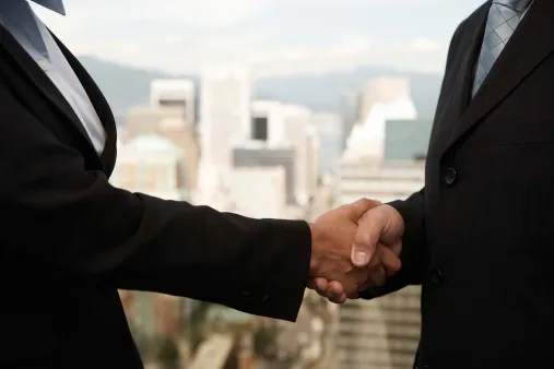 Merger handshake