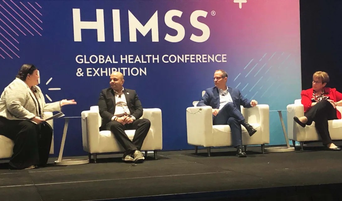 Panelists during a session at HIMSS25
