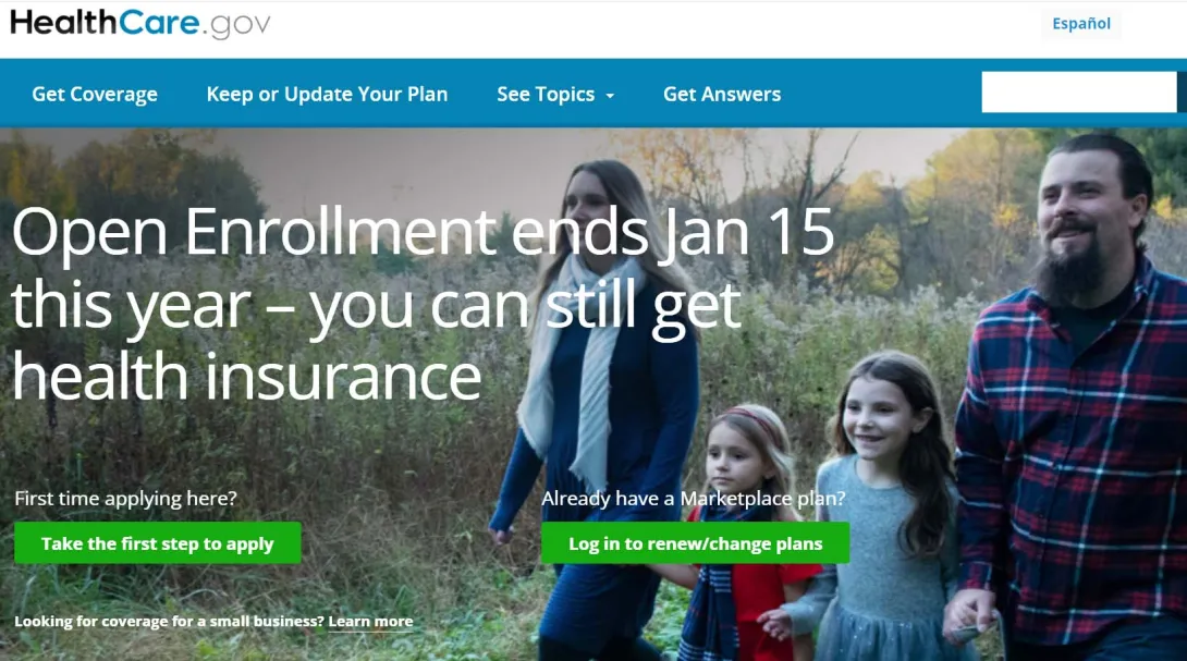 HealthCare.gov website