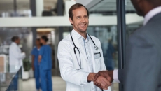 Doctor shaking hands