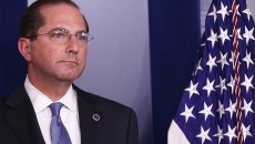 HHS Secretary Alex Azar leaves office Wednesday. (Photo by Win McNamee/Getty Images)
