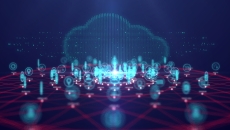 Application icons with cloud image in background