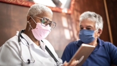 Doctor and patient in office visit