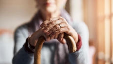Person with cane