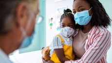 Doctor with patients