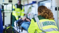 Patient and ambulance professionals