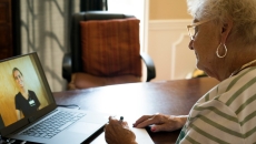 Patient attending telehealth appointment