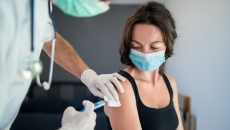 A vaccine being administered