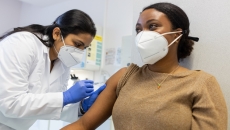 A vaccine being administered