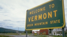 Welcome to Vermont road sign