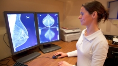 Doctor viewing EHR image.