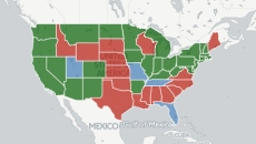 screen shot of map from story