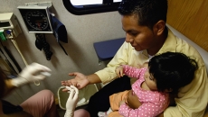 Immigrants receiving healthcare.