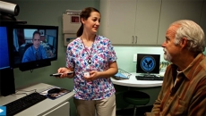 VA telehealth provider treating a veteran