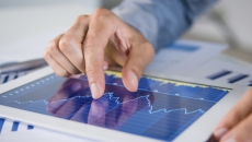 analytics graph on tablet