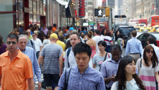 Busy New York street