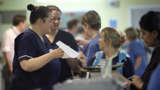 crowded hospital