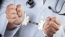 doctor in handcuffs