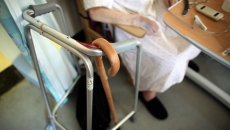 elderly person in hospital