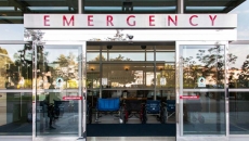 An emergency room entrance