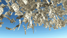 raining money
