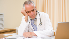 stressed doctor