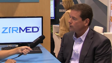Tom Butts, CEO of Zirmed, being interviewed at HIMSS15.