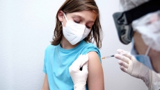 Child getting a vaccine