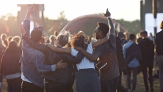 A group in a park. Photo: Klaus Vedfelt/Getty Images