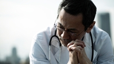 Doctor looking concerned