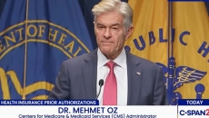 CMS administrator Dr. Mehmet Oz speaks at a press conference on Monday