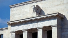 Federal Reserve building with eagle statue