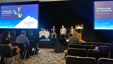 Seth Cohen of Cedar Health, James Rohrbaugh of the Allegheny Health Network and Neil Kulkarni of Highmark Health