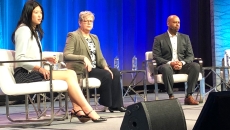 Yenli Wong, associate partner McKinsey &amp; Co., Mary Clancy, chief digital officer at Premier Health, and Albert Marinez, chief analytics officer at Intermountain Healthcare