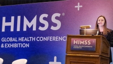 Dr. Tabitha Offutt-Powell, vice president, Public Health Data Modernization and Informatics, speaks at HIMSS25 in Las Vegas Monday.