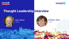 HIMSS President &amp; CEO Hal Wolf and Chair of the Board Directors Elena Sini