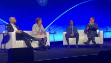 The panelists on stage