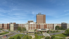 Panoramic shot of Henry Ford Hospital