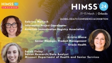 Matlock at AIRA, Finley at MO Dept of Health and Senior Services, and Kristin Glaza at Oracle Health_ Palm trees and skyscrapers in Orlando Photo by Gabriele Maltinti/iStock/Getty Images Plus