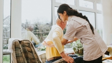 nursing home patient receiving care