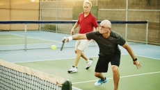 Pickleball players